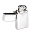 Зажигалка ZIPPO Slim® с покрытием Satin Chrome™, латунь/сталь, серебристая, матовая, 29x10x60 мм - Фото 5