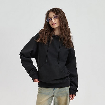 Худи релакс унисекс Адвенче (Adventure), черный