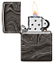 Зажигалка ZIPPO Marble Pattern с покрытием High Polish Black, латунь/сталь, чёрная, 38x13x57 мм - Фото 3