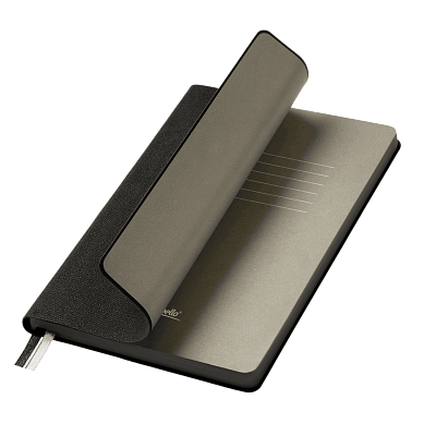 Ежедневник Tweed недатированный, черный (Черный, серый, бежевый)