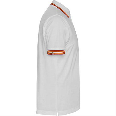 Футболка поло NATION мужская, БЕЛЫЙ 2XL