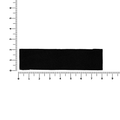 Лейбл тканевый Epsilon, S, черный