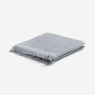 Плед вафельный Elenglect, светло-серый (Серый)