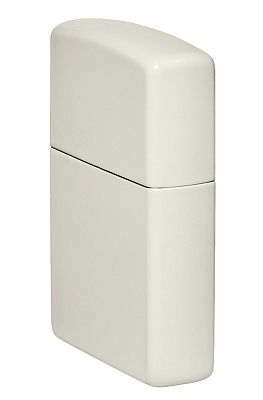 Зажигалка ZIPPO Classic с покрытием Glow In The Dark, латунь/сталь, белая, матовая, 38x13x57 мм