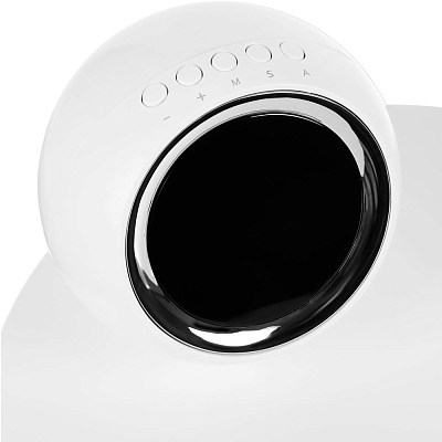 Станция беспроводной зарядки с часами и подсветкой GlobeBee, белая