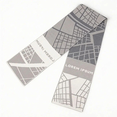 Шарф на заказ Tricksy Light, XL, полушерсть