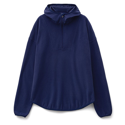 Анорак флисовый унисекс Fliska, зеленое яблоко (Тёмно-синий)