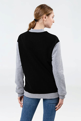 Бомбер College, молочно-белый