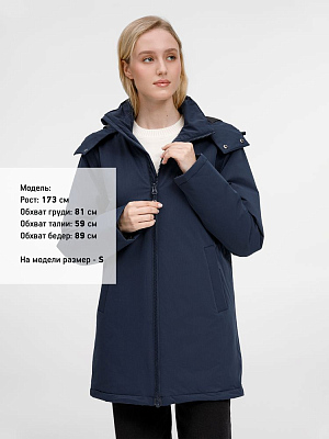 Куртка-парка унисекс Sfera, темно-синяя