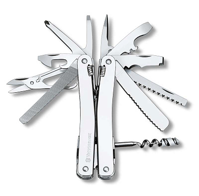 Мультитул VICTORINOX SwissTool Spirit XC Plus Ratchet 105 мм 38 функций в кожаным чехле