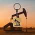 Брелок Нефтяная вышка (золотой с черным) - Фото 6