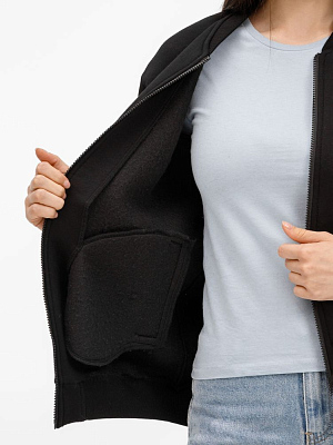 Бомбер унисекс Estado, черный