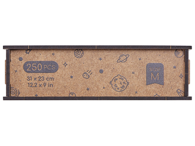 Деревянный пазл Earth