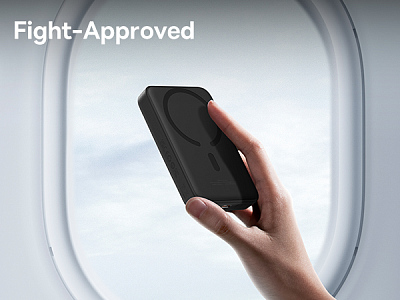 Беспроводной магнитный ПЗУ Baseus Magnetic Mini Air 10000mAh 20W, черный