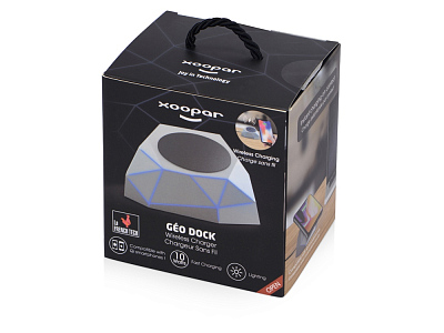 Док-станция с быстрой беспроводной зарядкой Geo Dock