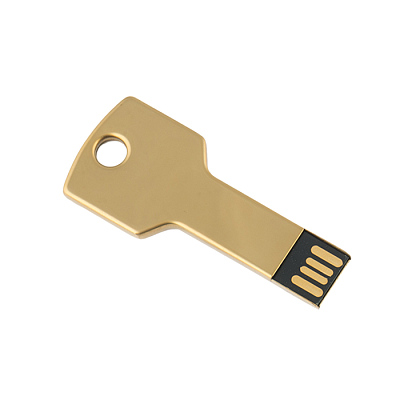 Металл 04 Ключ стандарт, золото глянец, 4Гб