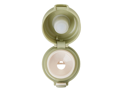 Вакуумная термокружка c кнопкой Guard, soft-touch, 400 мл, тубус