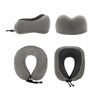 Подушка "Cloud" для путешествий в футляре, серый