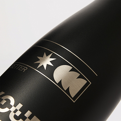 Термобутылка вакуумная герметичная Боска (Bosca), черная