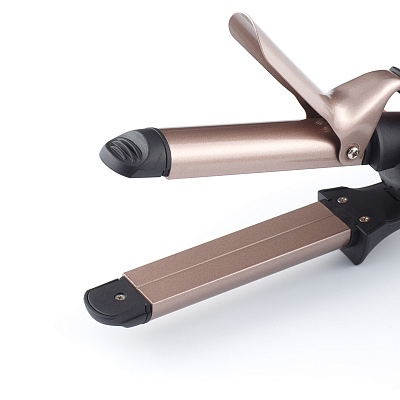 Щипцы-плойка 2-в-1 DEWAL BEAUTY Fancy Mini, черные