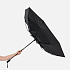 Зонт складной Fiber, черный - Фото 7