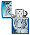 Зажигалка ZIPPO White Tiger с покрытием High Polish Blue, латунь/сталь, синяя, 38x13x57 мм - Фото 4