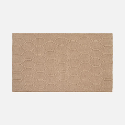 Плед Curve Verve, бежевый меланж