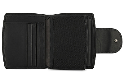 Бумажник KLONDIKE RUSH «Jenny», натуральная кожа в черном цвете, 11 х 12,5 х 2,5 см