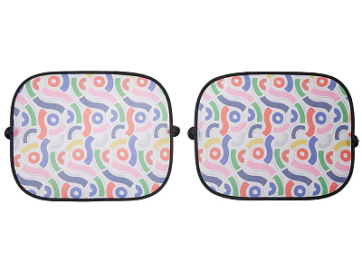 Комплект из 2-х автомобильных солнцезащитных экранов с возможностью полноцветной печати