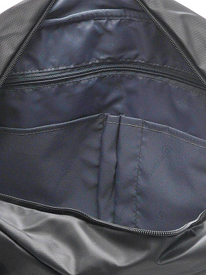 Сумка спортивная BUGATTI Universum 15'', графитовая, полиэстер меланж/тарпаулин, 54х14х33 см, 24 л