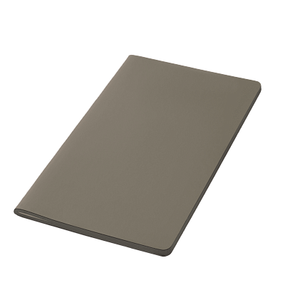 Блокнот Alpha slim, серый
