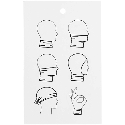 Многофункциональная бандана Dekko, красная