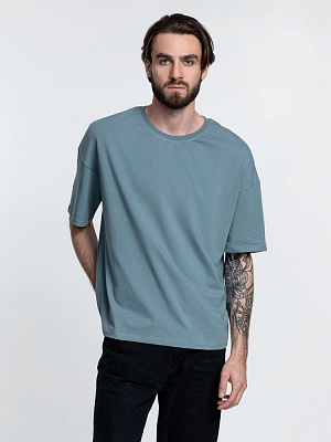 Футболка унисекс оверсайз Crosstown, черная (Серый)