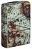 Зажигалка ZIPPO Compass Design с покрытием 540 Matte, латунь/сталь, разноцветная, 38x13x57 мм - Фото 7