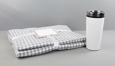 Набор "On the Ritz", серый с белым