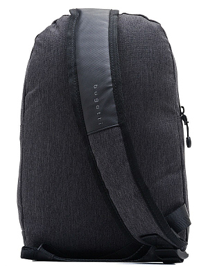 Рюкзак с одним плечевым ремнем BUGATTI Universum, графитовый, полиэстер меланж/тарпаулин, 23х9х35 см