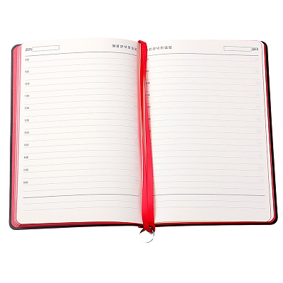 Ежедневник A5 недатированный Impero в мягком переплёте, красный