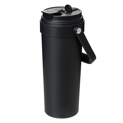 Термокружка вакуумная Solo, черная