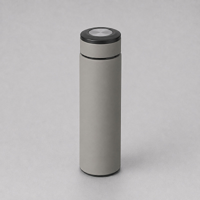 Вакуумный термос Vacuum Flask C1, soft touch, 420мл (Серый/черный/серебристый)