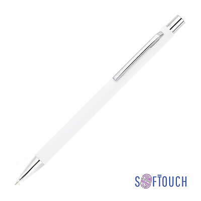 Ручка шариковая "Trade", покрытие soft touch  (Белый)