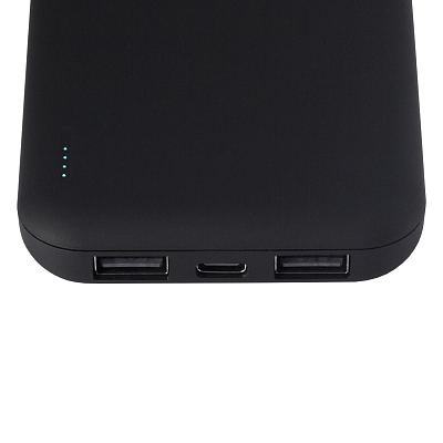 Внешний аккумулятор с подсветкой Люче (Luce) 10000 mAh, черный