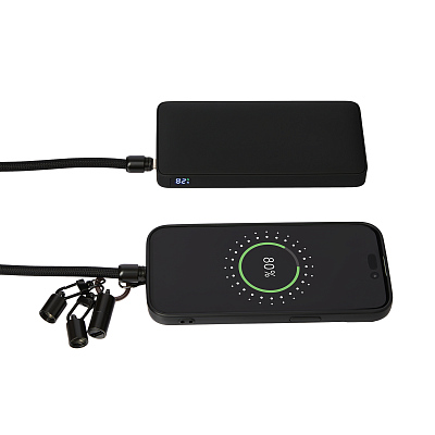 Кабель-ланьярд Voltrix, черный