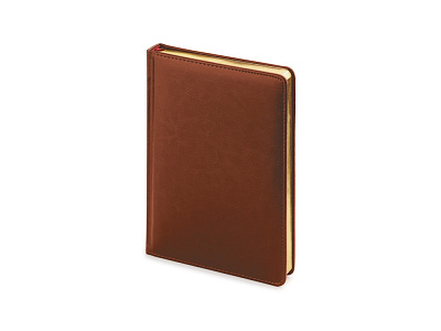 Ежедневник датированный А5 Sidney Nebraska на 2026 год (Коричневый)