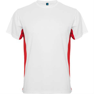 Спортивная футболка TOKYO мужская, БЕЛЫЙ/КОРОЛЕВСКИЙ СИНИЙ M (Белый/красный)