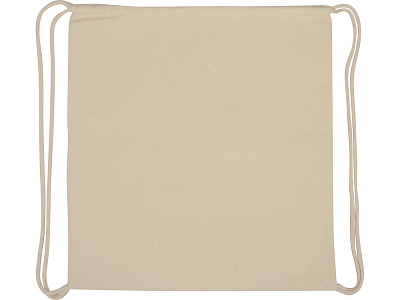 Рюкзак-мешок Lark из хлопка 180 г/м2 с цветной молнией