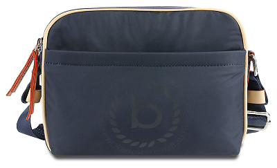 Сумка кросс-боди женская BUGATTI Lido, синяя, полиэстер, 24х9х17 см, 3,6 л