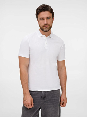 Рубашка поло унисекс Tervise, белая (Белый)