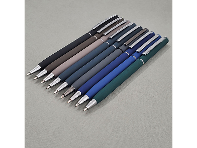 Ручка металлическая шариковая Palermo, софт-тач