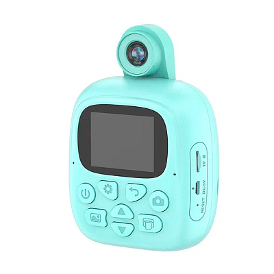 Детская камера c печатью фотографий Kid Joy Print Cam P18, бирюзовый