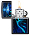 Зажигалка ZIPPO Lock Ness с покрытием Black Light, латунь/сталь, черная, матовая 38x13x57 мм - Фото 2